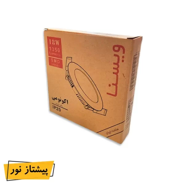 پنل بک لایت اکونومی 12 وات ویسنا
