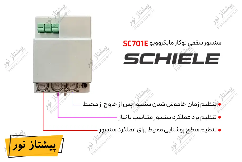 سنسور توکار مایکروویو مدل SC701E شیله