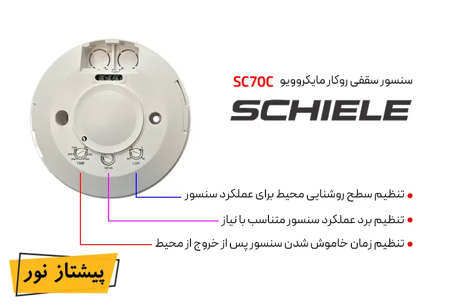 سنسور سقفی روکار مایکروویو مدل SC70C شیله